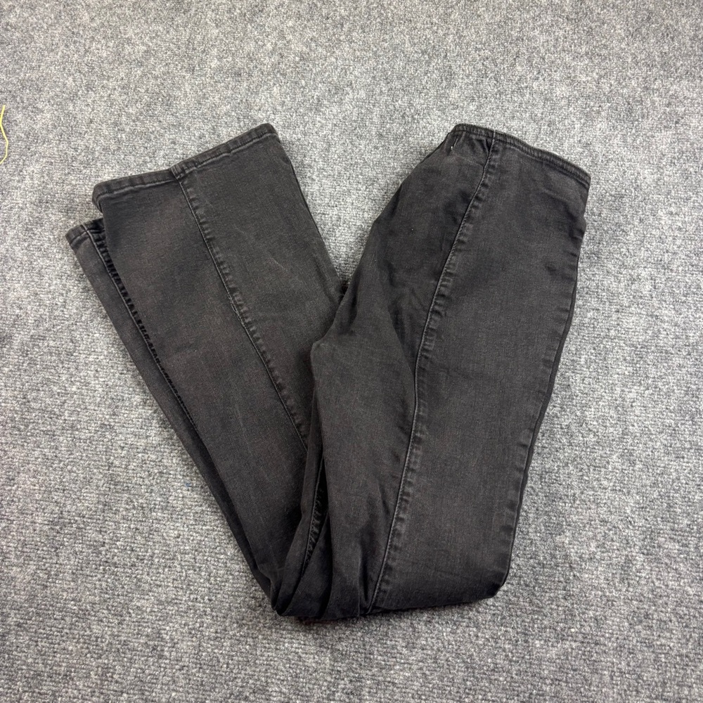 WE THE FREE Women’s Black Denim Elastic Waist Penny Flare Jeans size: 27 - Picture 2 of 8